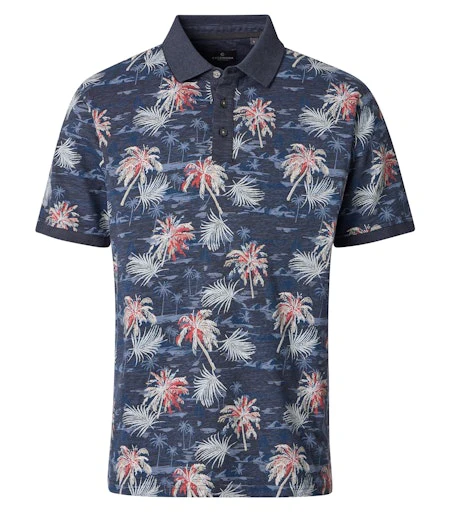 Polo's korte mouw blauw Casa Moda
