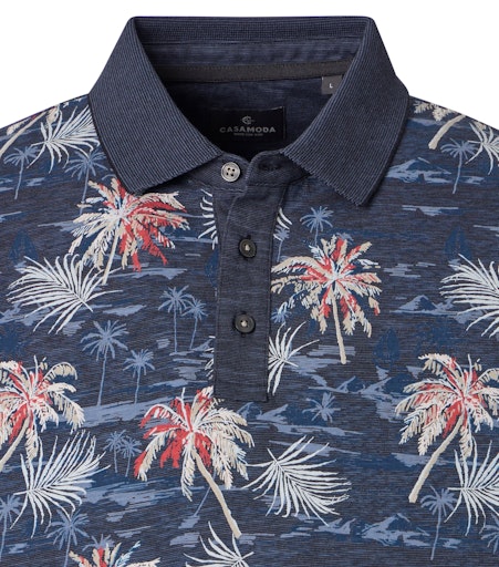 Polo's korte mouw blauw Casa Moda - Image 3