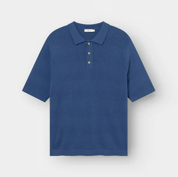 Polo's korte mouw blauw Dedicated - Image 3