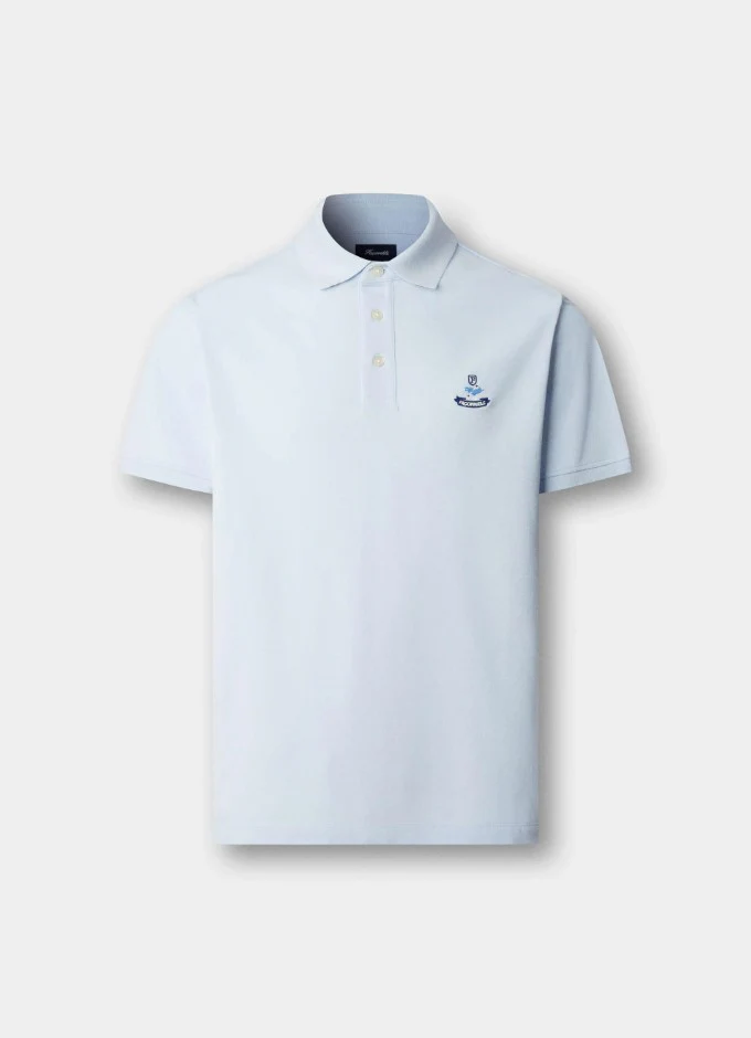 Polo's korte mouw blauw Façonnable - Image 3