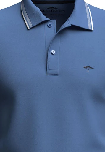 Polo's korte mouw blauw Fynch-Hatton