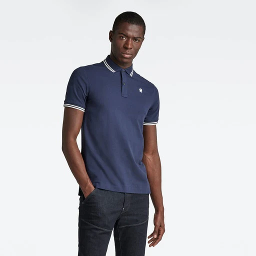 Polo's korte mouw blauw G-Star Raw