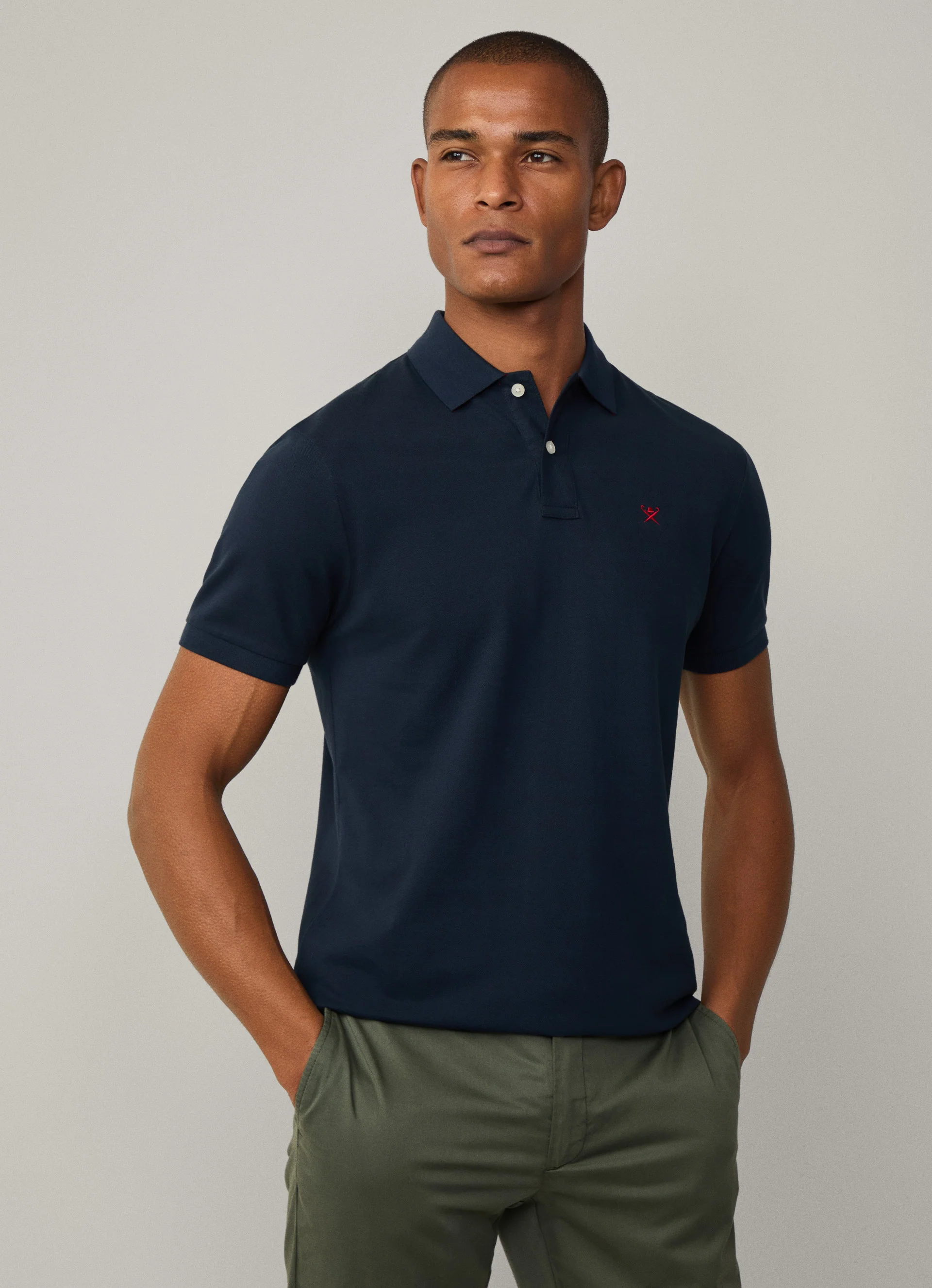 Polo's korte mouw blauw Hackett London
