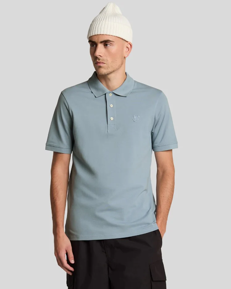 Polo's korte mouw blauw Lyle & Scott