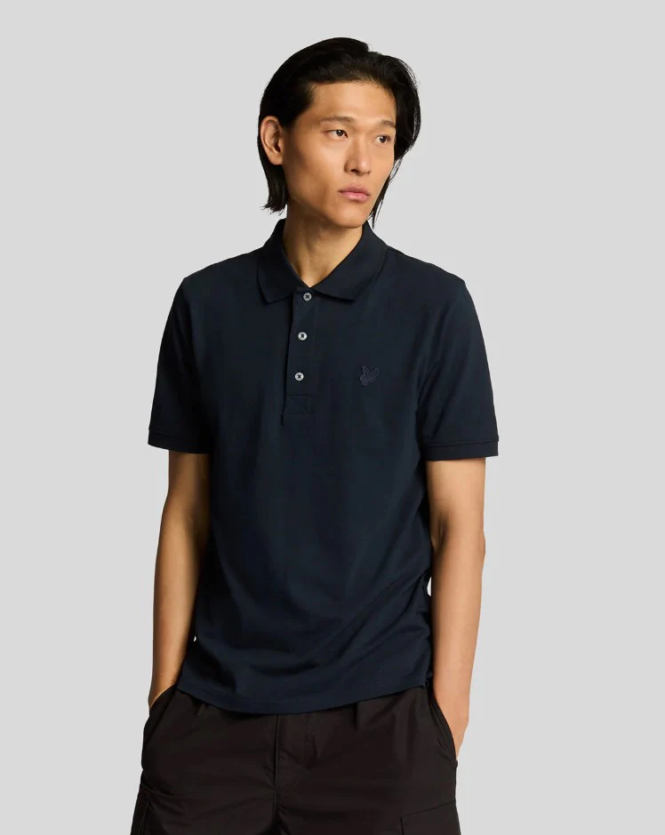 Polo's korte mouw blauw Lyle & Scott