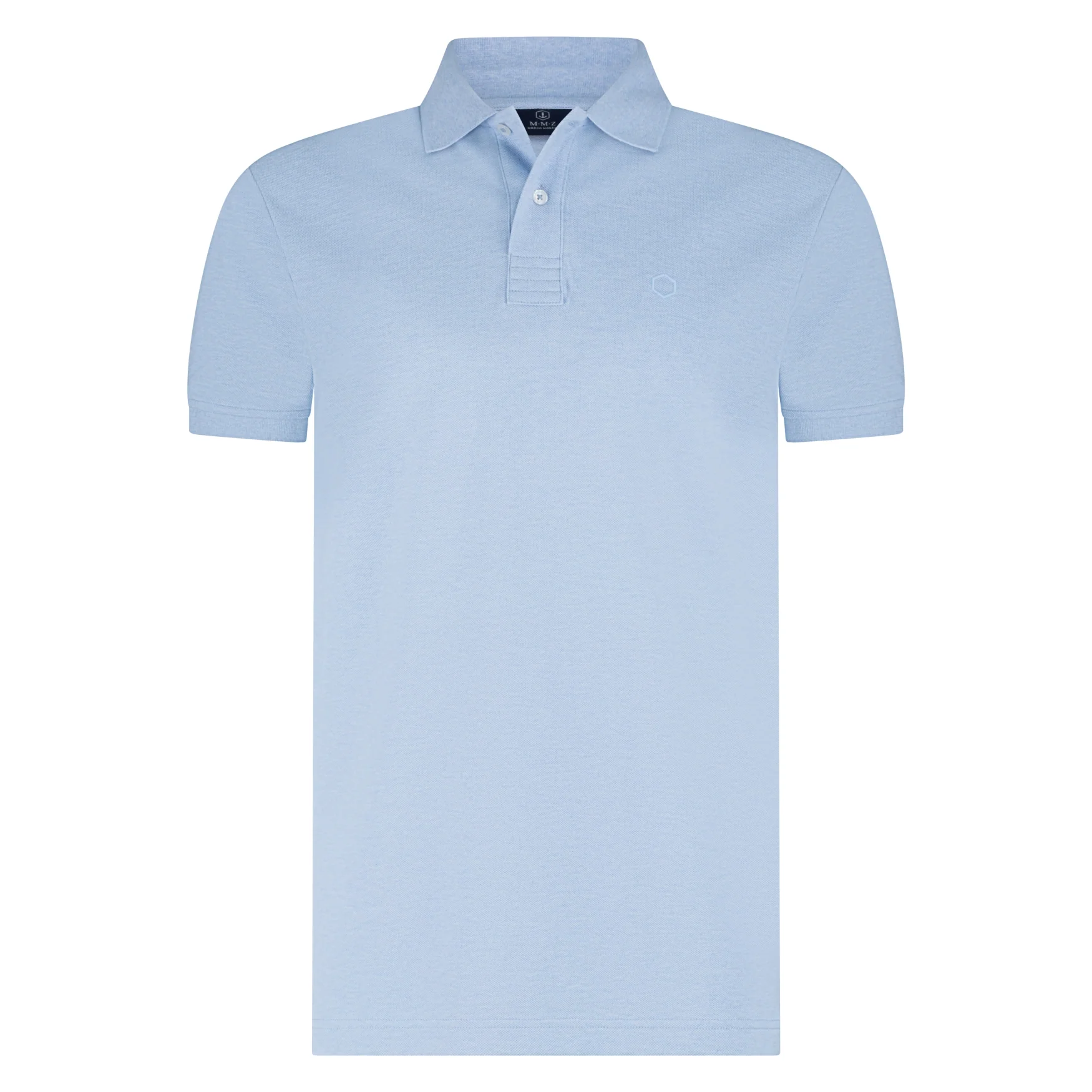 Polo's korte mouw blauw Marco Manzini