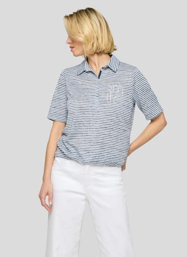 Polo's korte mouw blauw Rabe - Image 2