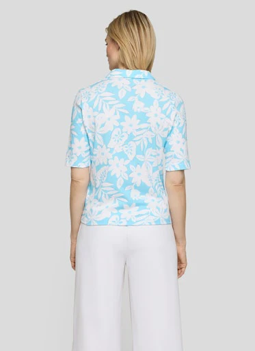 Polo's korte mouw blauw Rabe - Image 4