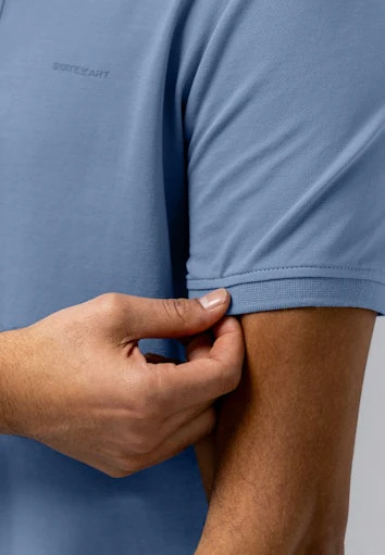 Polo's korte mouw blauw State of Art - Image 4