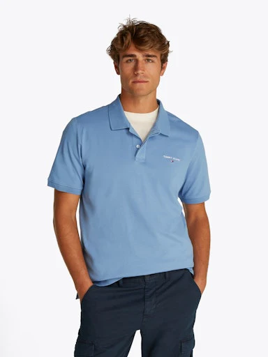 Polo's korte mouw blauw Tommy Jeans