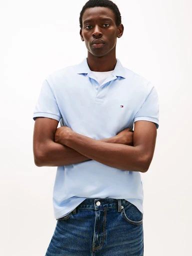 Polo's korte mouw blauw Tommy Hilfiger