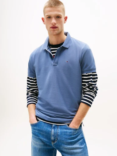 Polo's korte mouw blauw Tommy Jeans