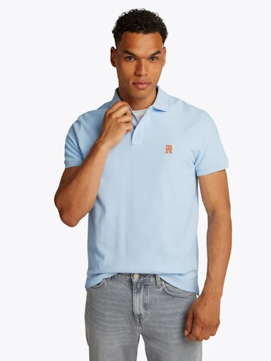 Polo's korte mouw blauw Tommy Hilfiger
