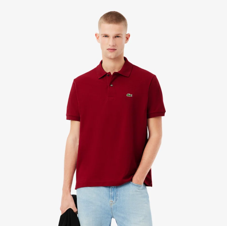 Polo's korte mouw bordeaux Lacoste