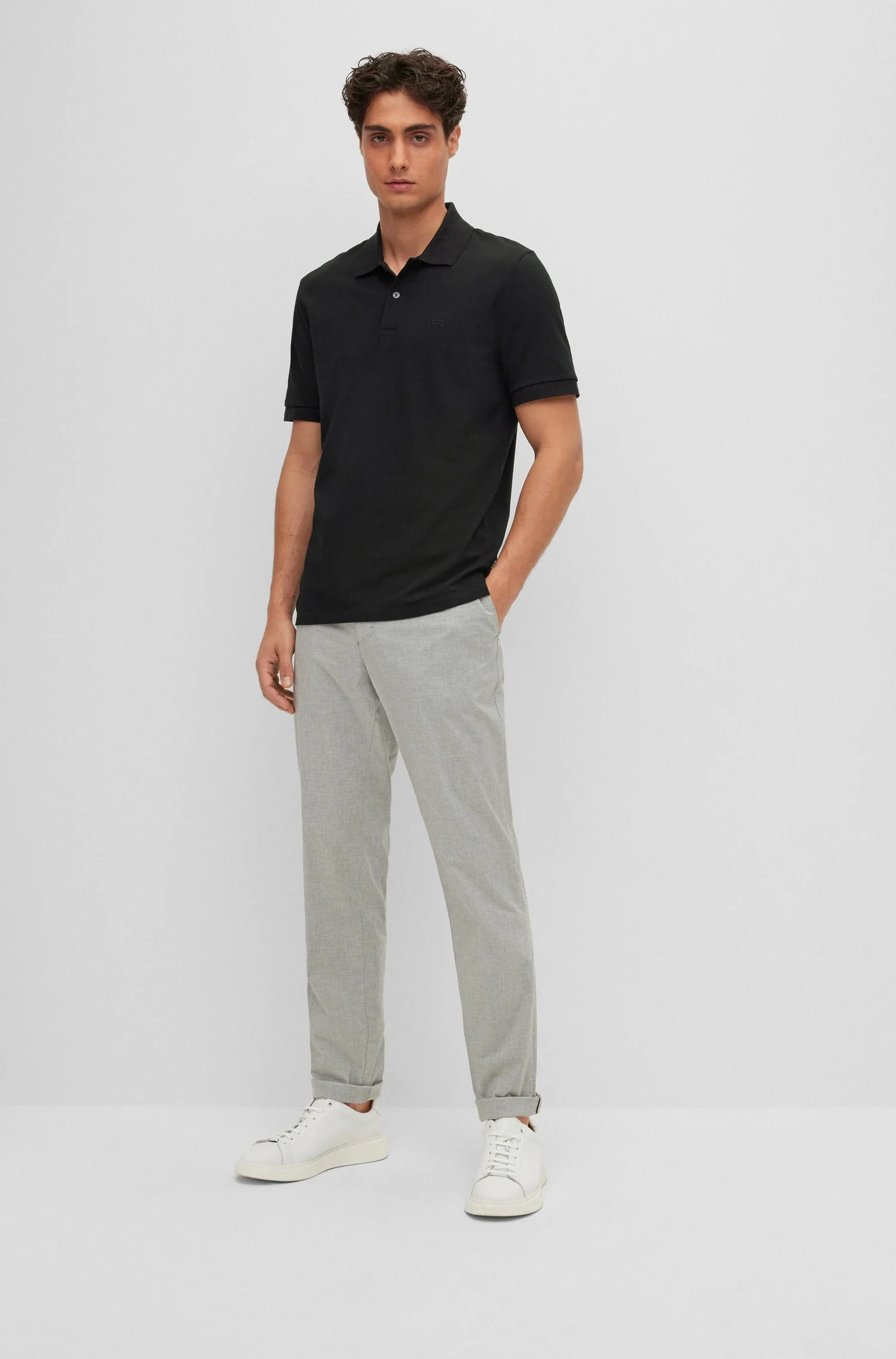 Polo's korte mouw zwart Boss Men Black - Image 2