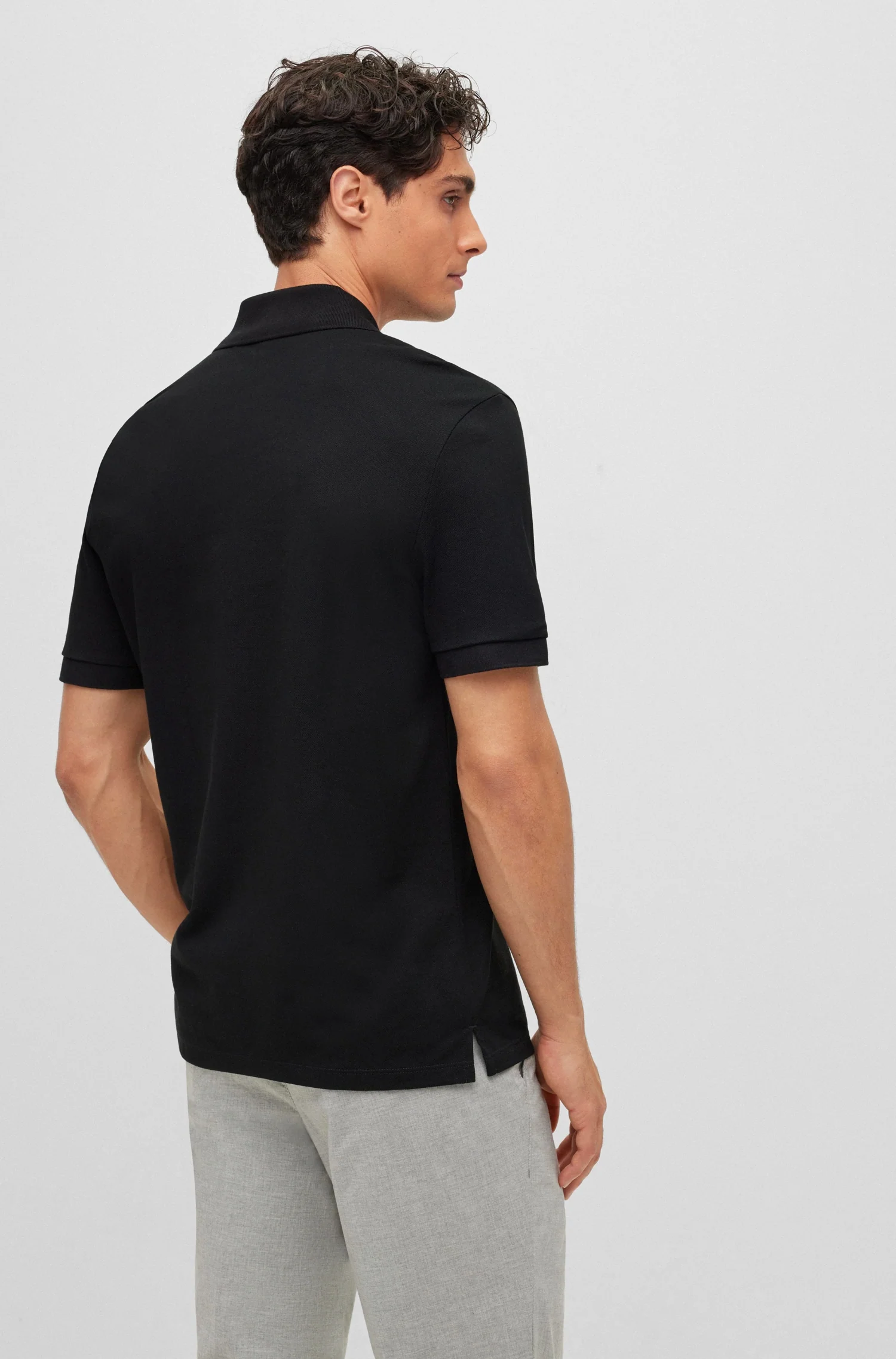 Polo's korte mouw zwart Boss Men Black - Image 4