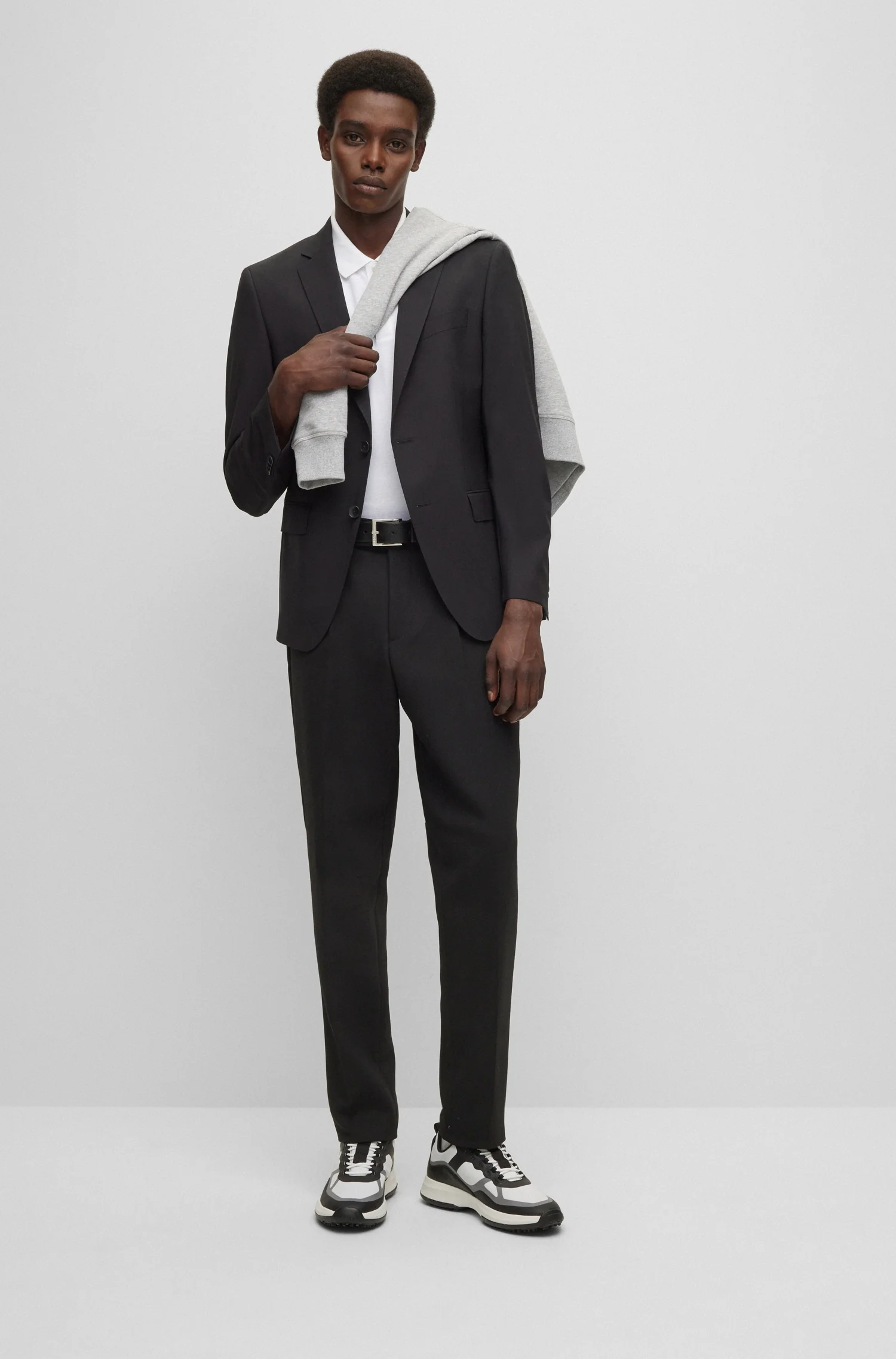 Polo's korte mouw wit Boss Men Black - Image 2