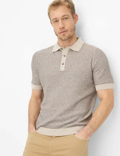 Polo's korte mouw bruin BRAX - Image 4