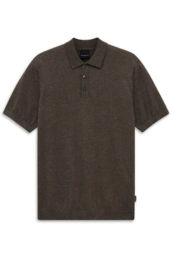 Polo's korte mouw bruin Bugatti
