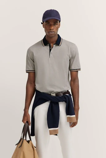 Polo's korte mouw bruin Bugatti - Image 2