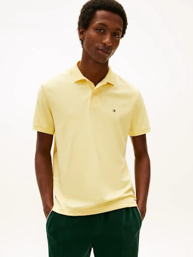 Polo's korte mouw geel Tommy Hilfiger