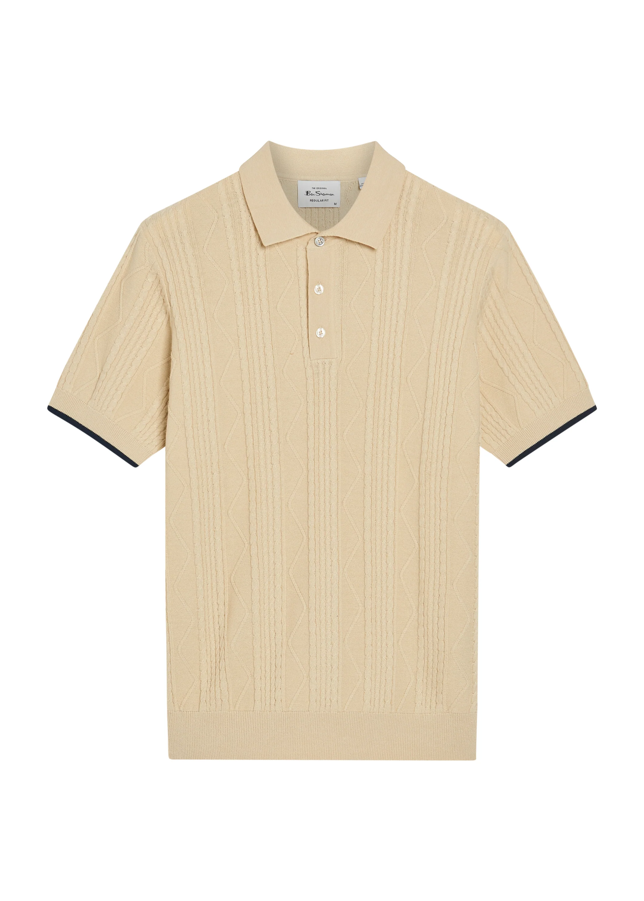 Polo's korte mouw beige Ben Sherman