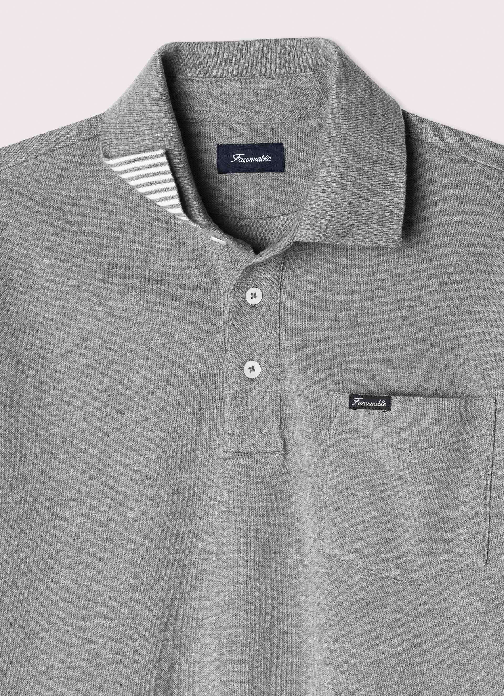 Polo's korte mouw grijs Façonnable - Image 4
