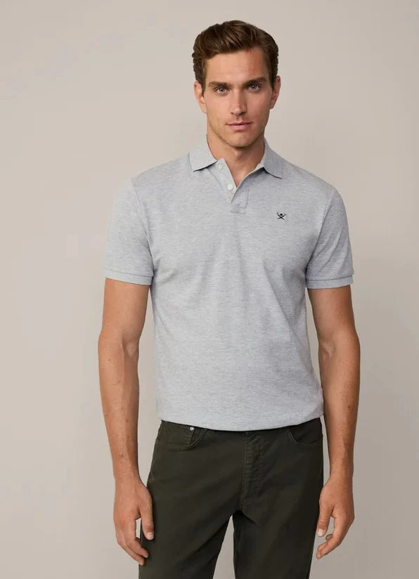 Polo's korte mouw grijs Hackett London