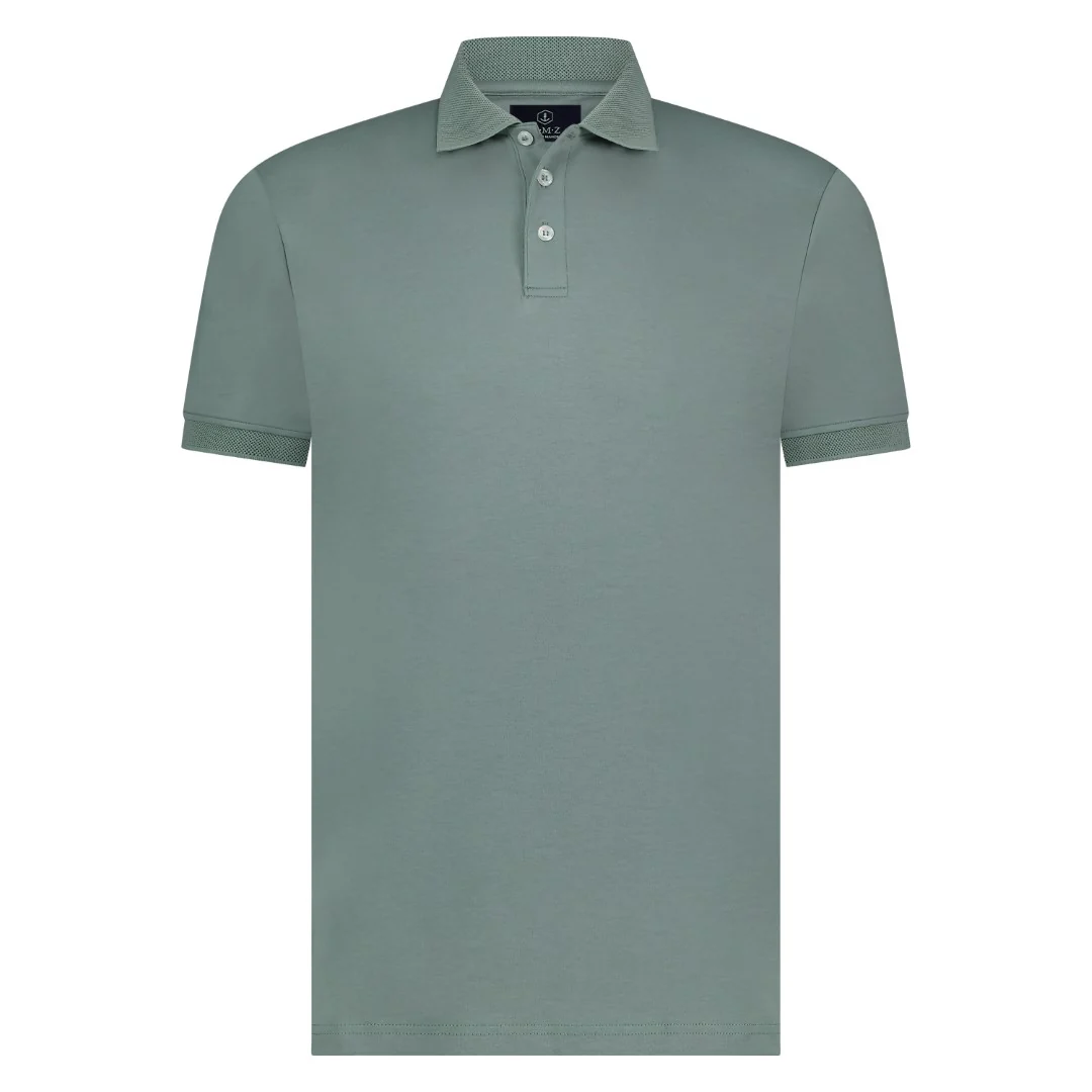 Polo's korte mouw grijs Marco Manzini
