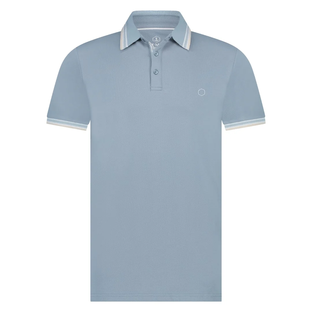 Polo's korte mouw grijs Marco Manzini