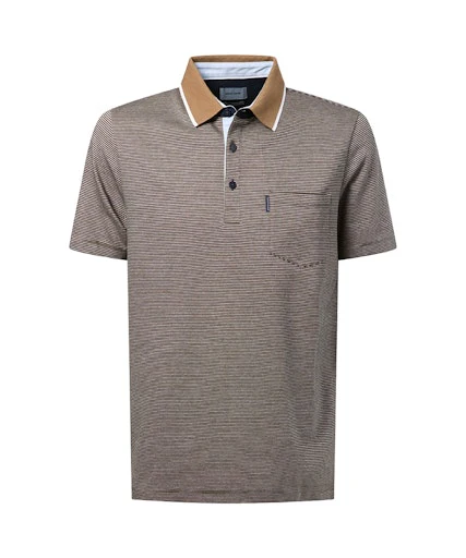Polo's korte mouw grijs Pierre Cardin