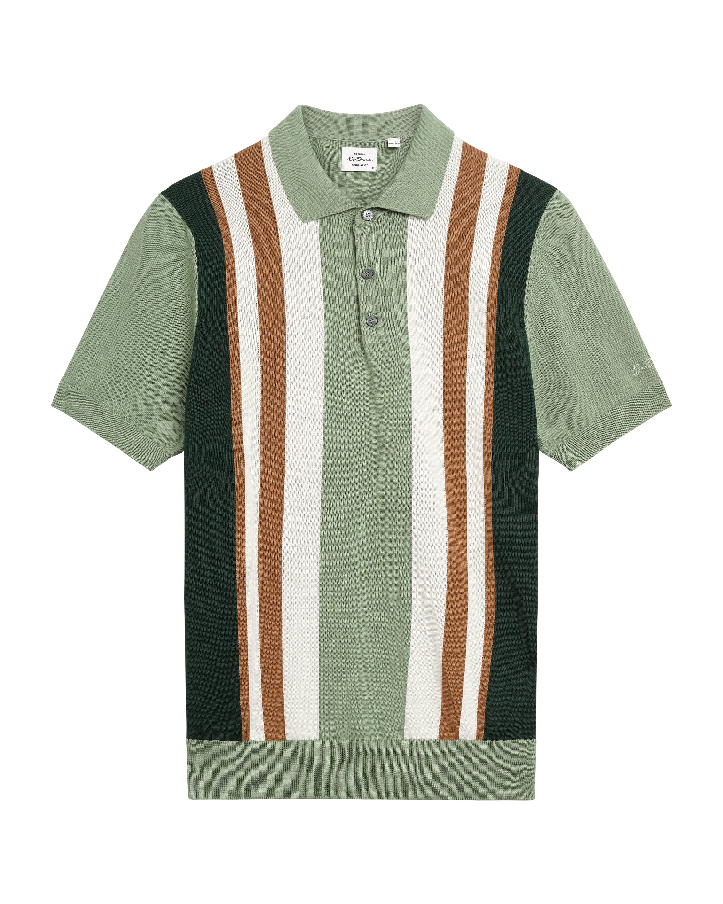 Polo's korte mouw groen Ben Sherman