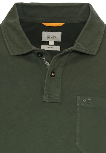 Polo's korte mouw groen Camel active - Image 3