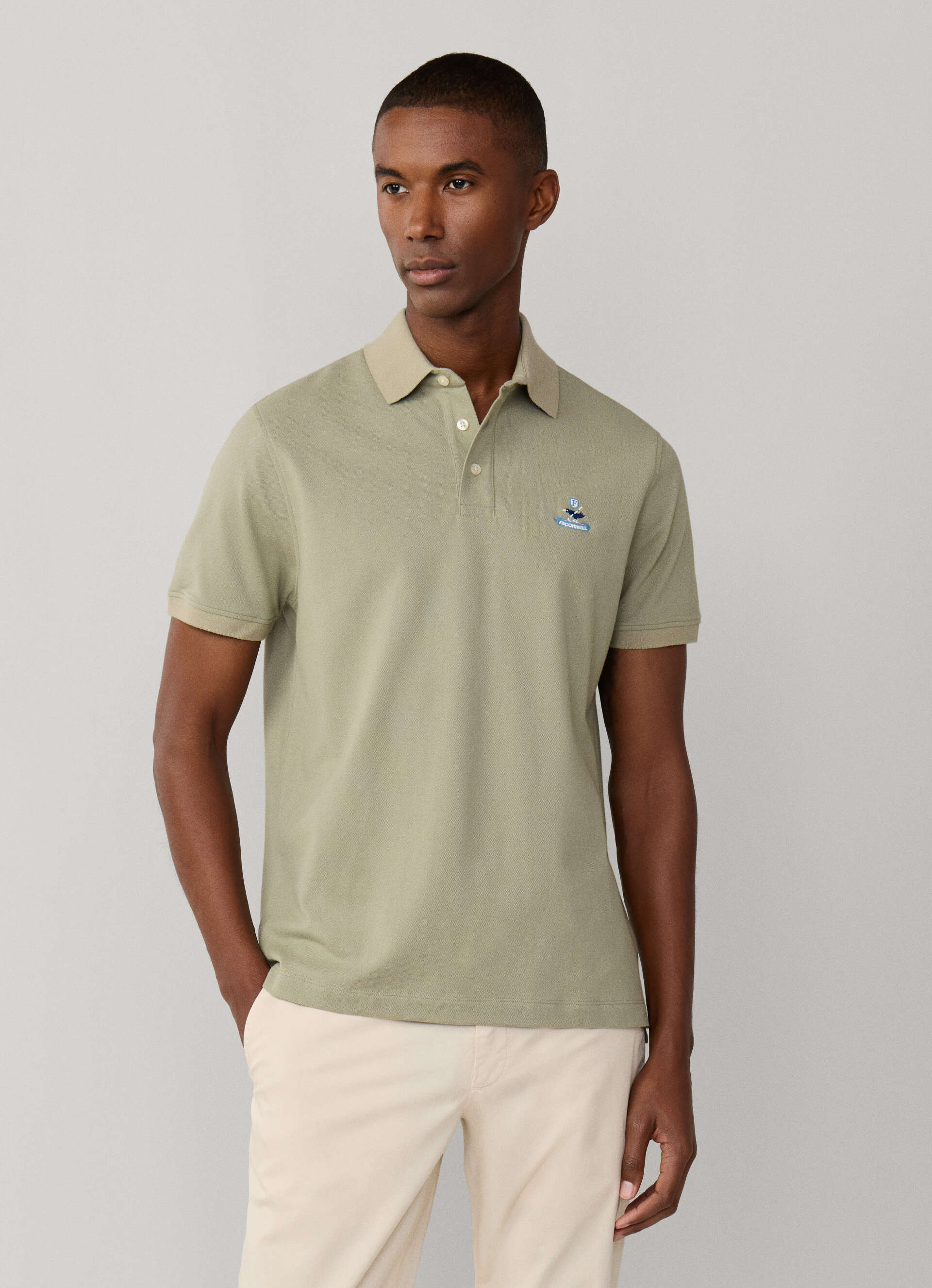 Polo's korte mouw groen Façonnable