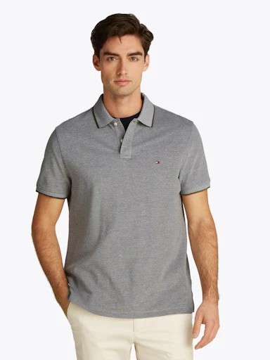 Polo's korte mouw groen Tommy Hilfiger