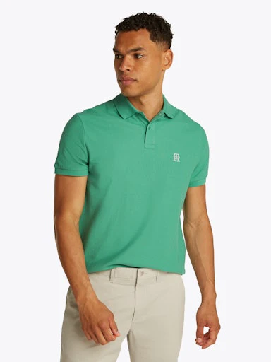 Polo's korte mouw groen Tommy Hilfiger