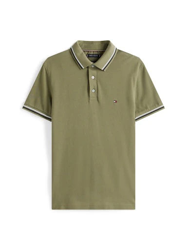 Polo's korte mouw groen Tommy Hilfiger