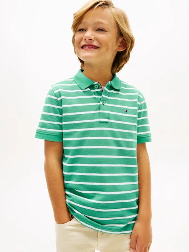 Polo's korte mouw groen Tommy Hilfiger