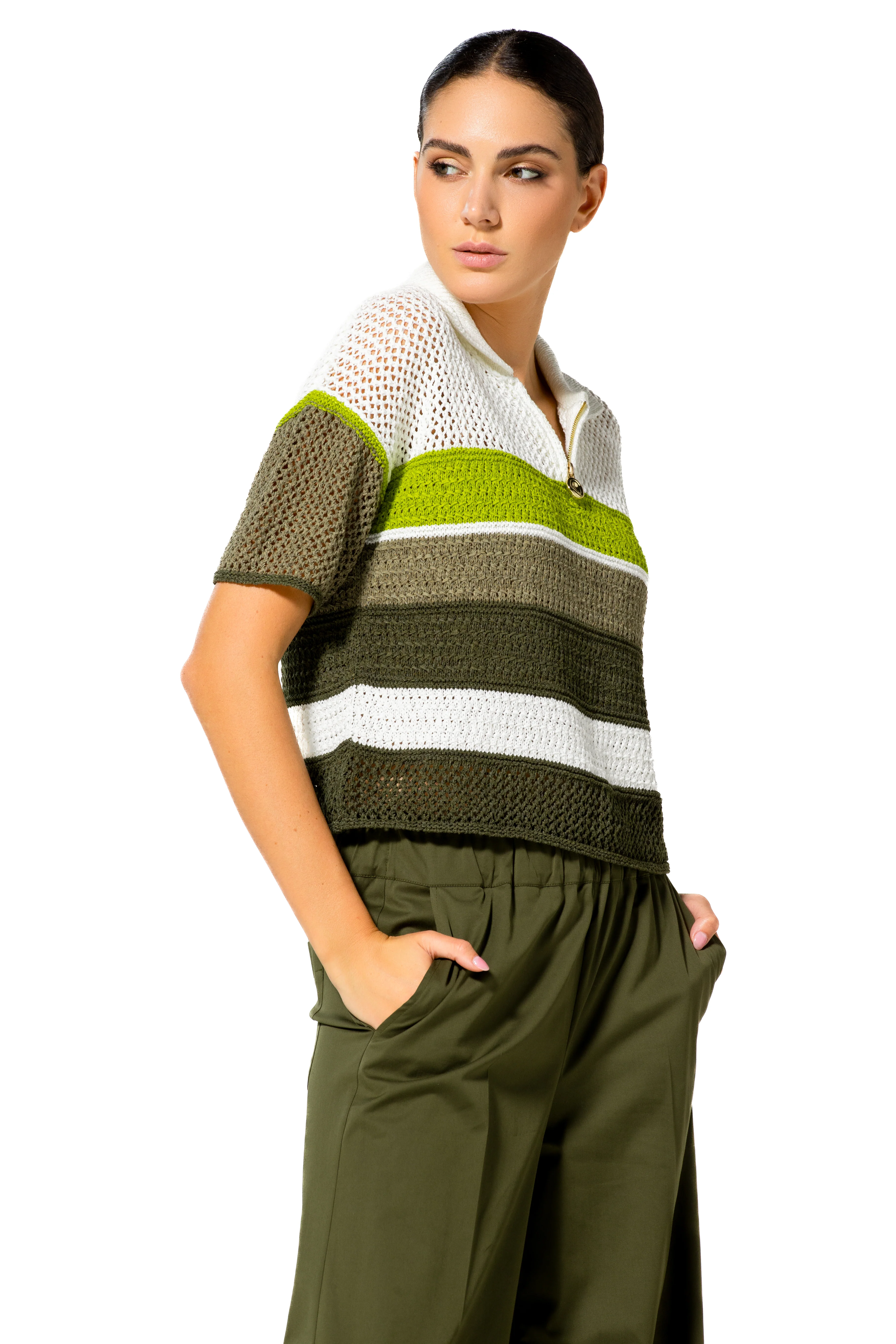 Polo's korte mouw multicolor Caroline Biss