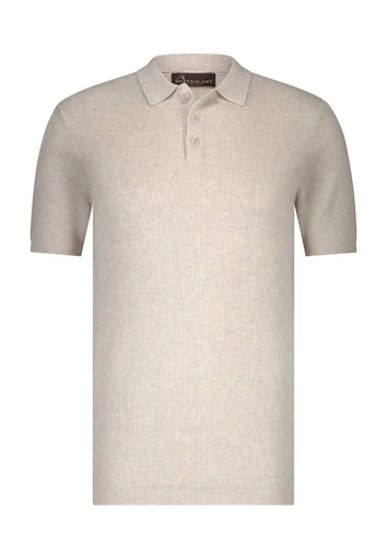 Polo's korte mouw beige State of Art