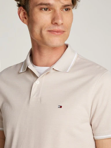 Polo's korte mouw beige Tommy Hilfiger - Image 4