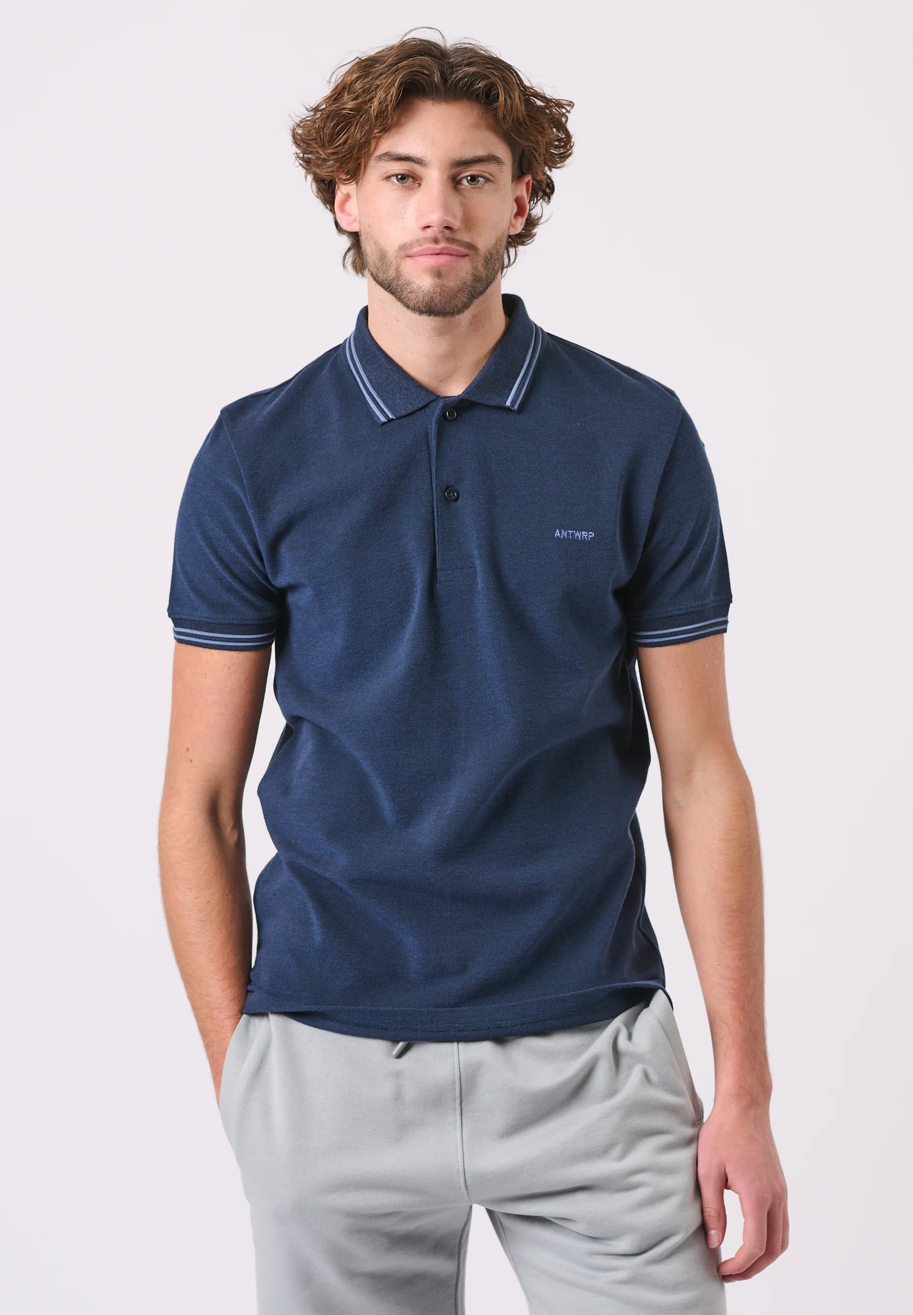 Polo's korte mouw navy ANTWRP - Image 2