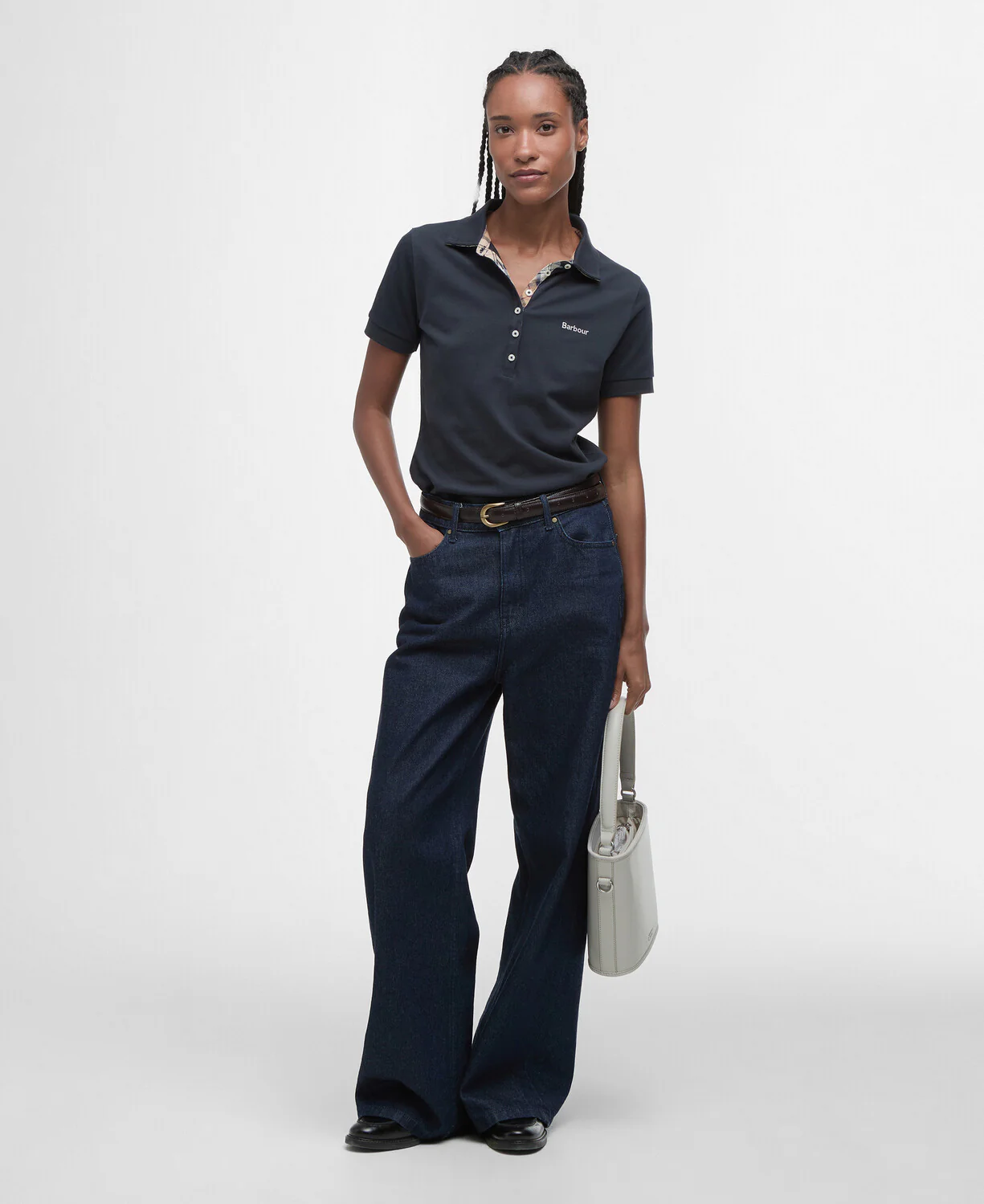 Polo's korte mouw navy Barbour - Image 7