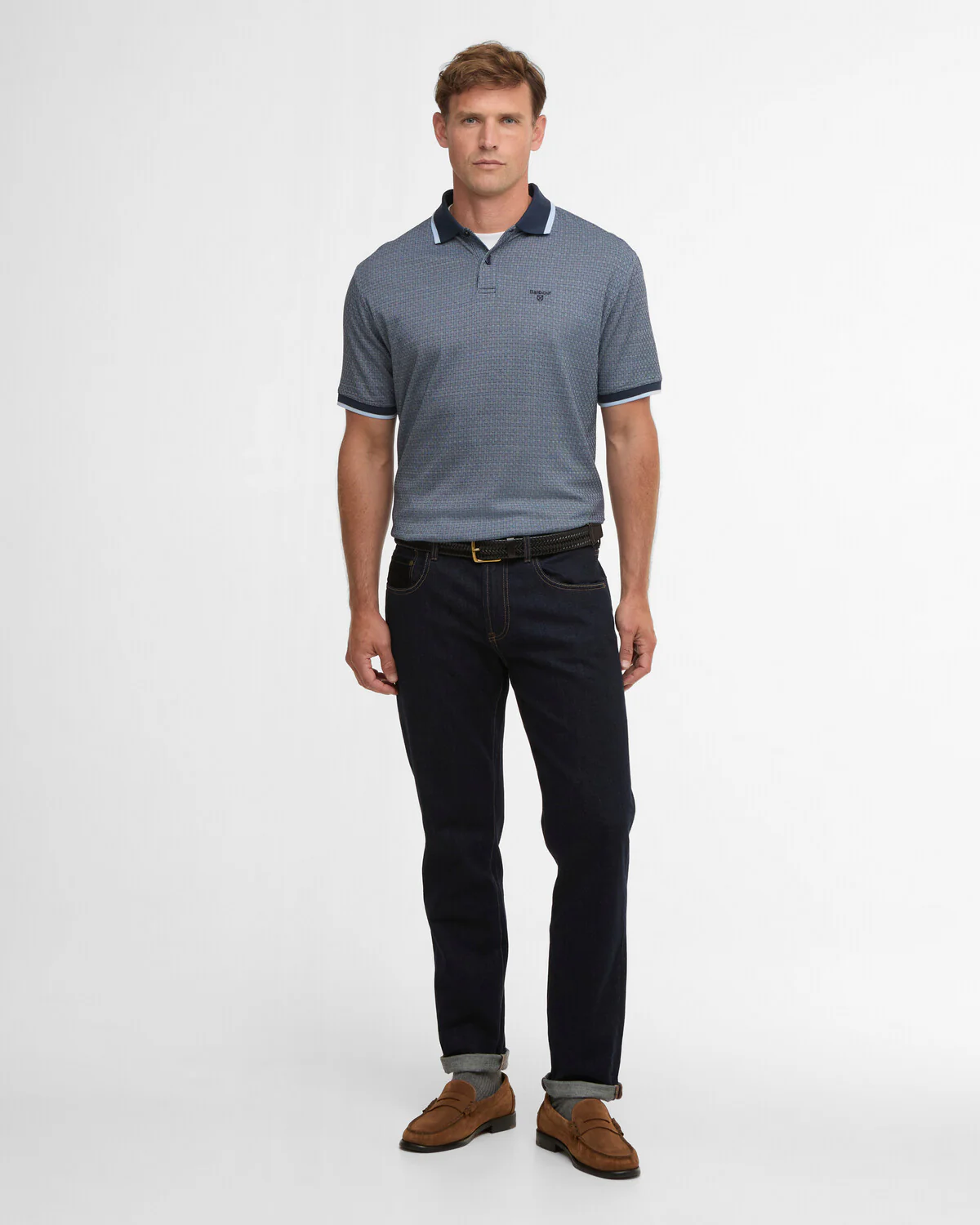 Polo's korte mouw navy Barbour - Image 5