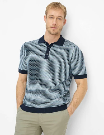 Polo's korte mouw navy BRAX - Image 4