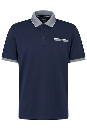 Polo's korte mouw navy Bugatti