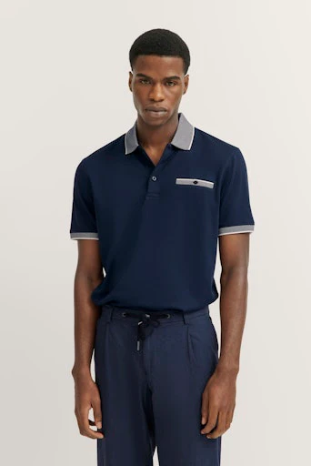 Polo's korte mouw navy Bugatti - Image 2