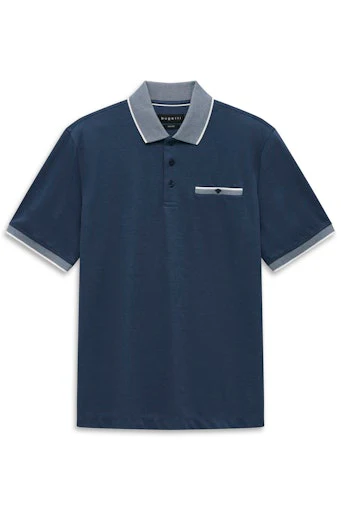 Polo's korte mouw navy Bugatti