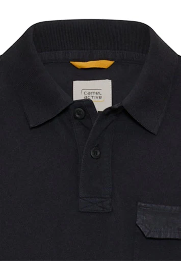 Polo's korte mouw navy Camel active - Image 3