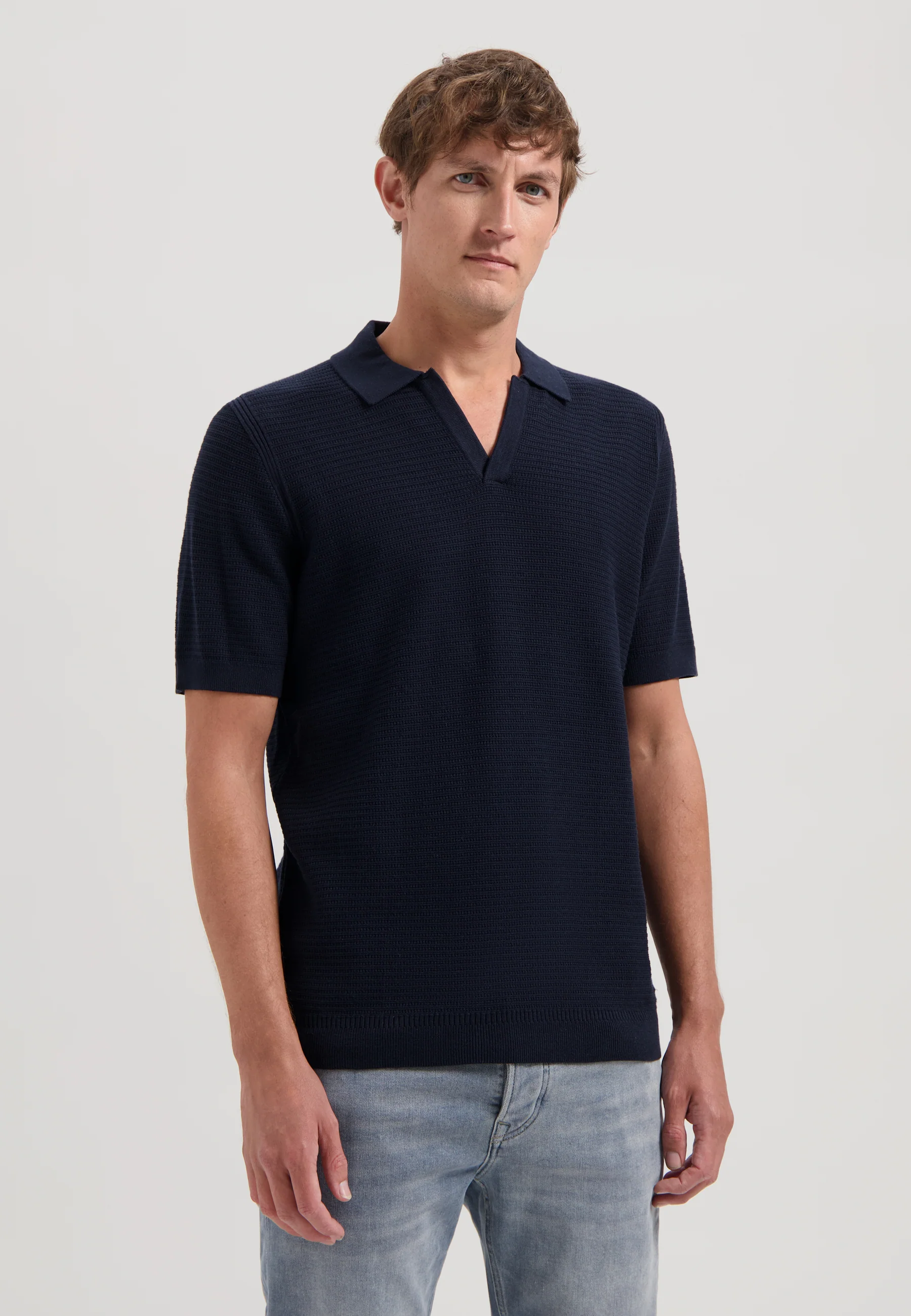 Polo's korte mouw navy Dstrezzed